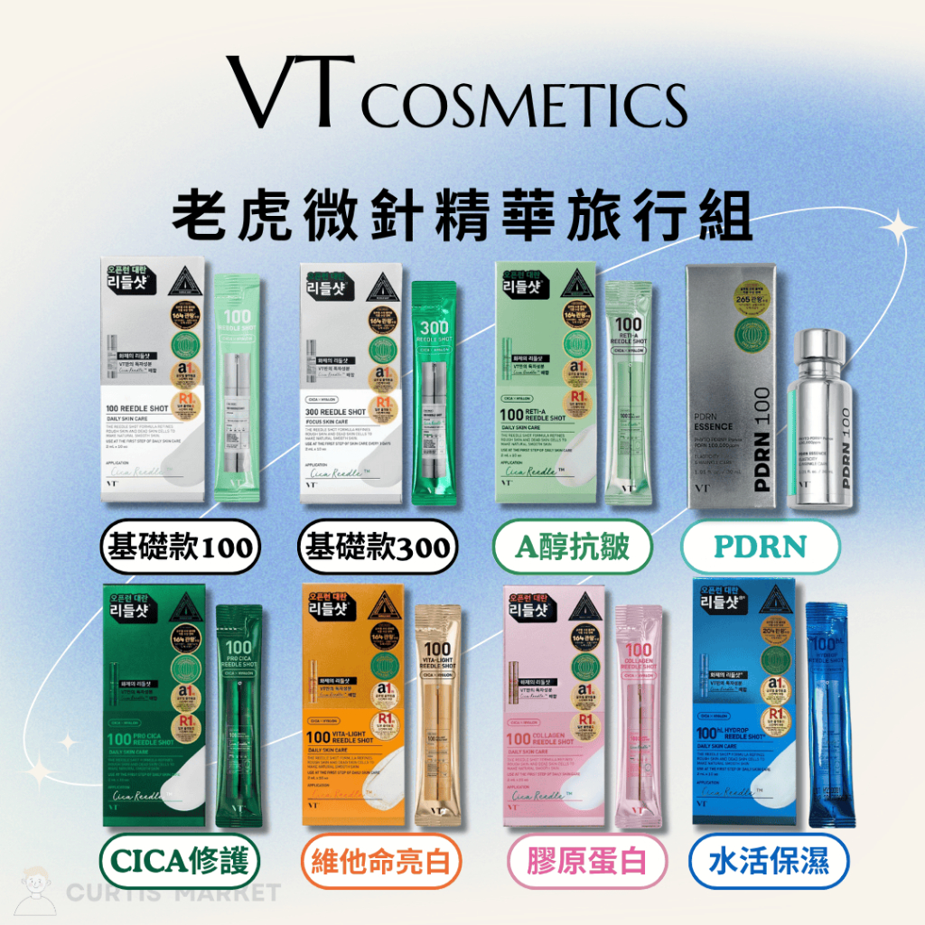 【VT】老虎微針精華10入組(微晶精華 PDRN 修護亮白 補水保濕 A醇抗皺 收縮毛孔 改善痘印) | 蝦皮購物