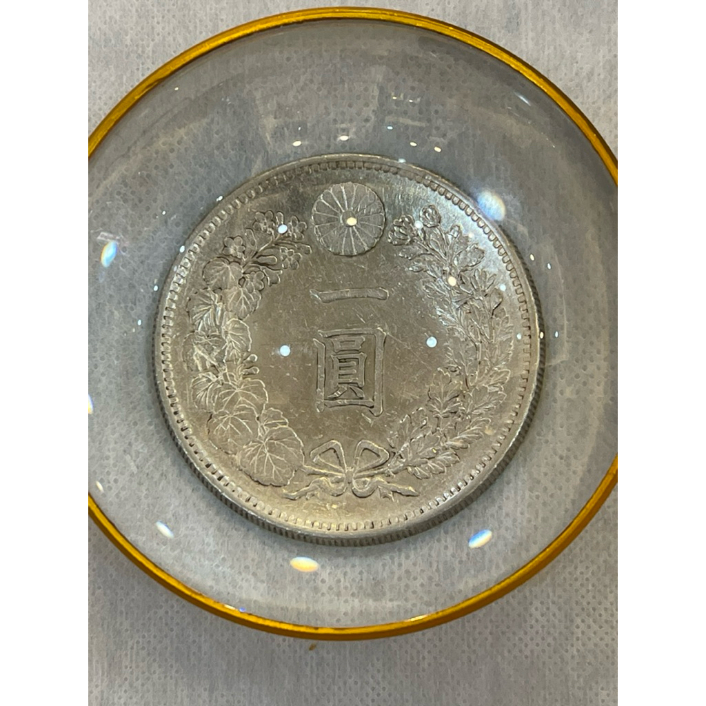 古幣（非現行幣）日本明治三十七年一圓龍銀~真品無補| 蝦皮購物