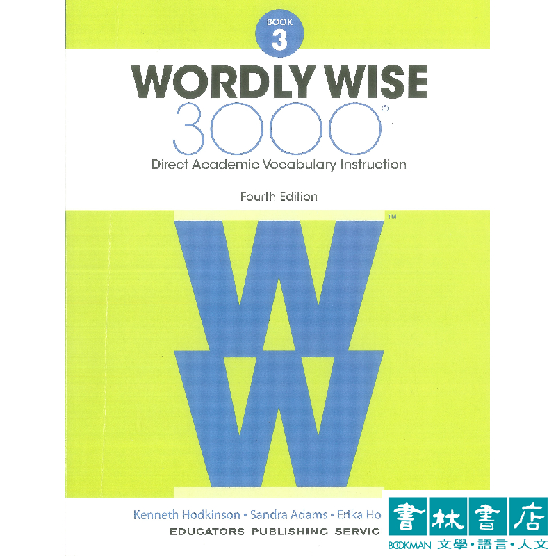 Wordly Wise 3000 Book 3, 4/e 字彙學習書書林書店| 蝦皮購物