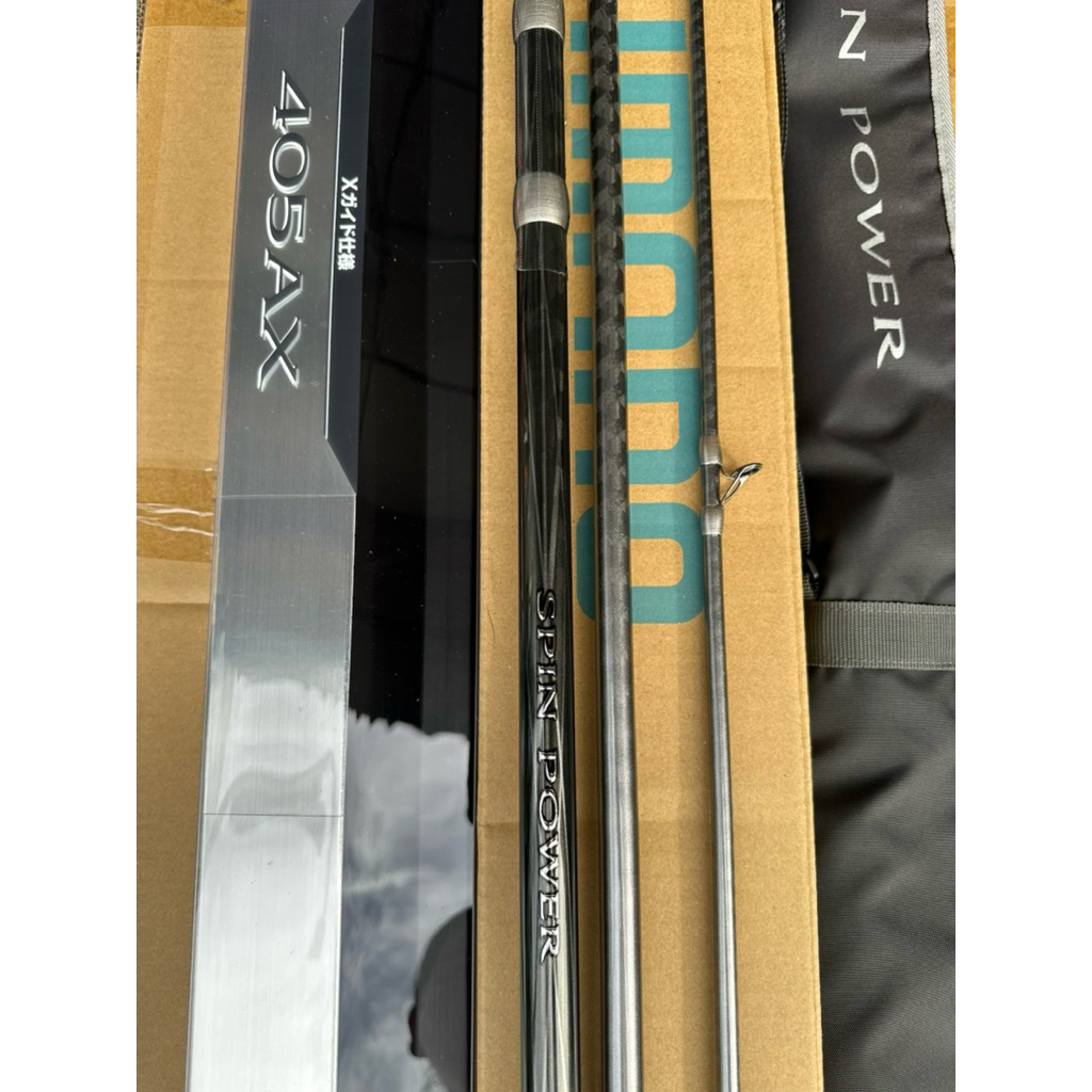 龍興釣具行🐲SHIMANO 並繼遠投竿SPIN POWER 405 AX，日本製| 蝦皮購物