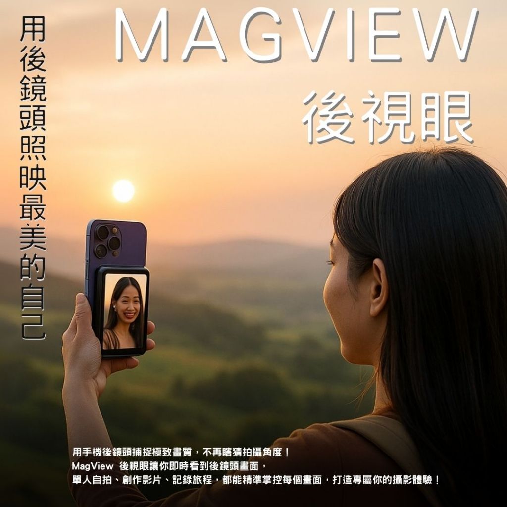 MagView後視眼 網紅必備 拍照神器 螢幕同步 一人拍照 副螢幕 網美神器 網美 網路推薦 | 蝦皮購物