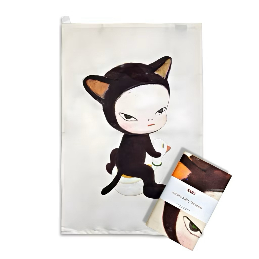 奈良美智無害小貓咪Harmless Kitty 磁盤吊飾保溫杯馬克杯茶巾油畫框
