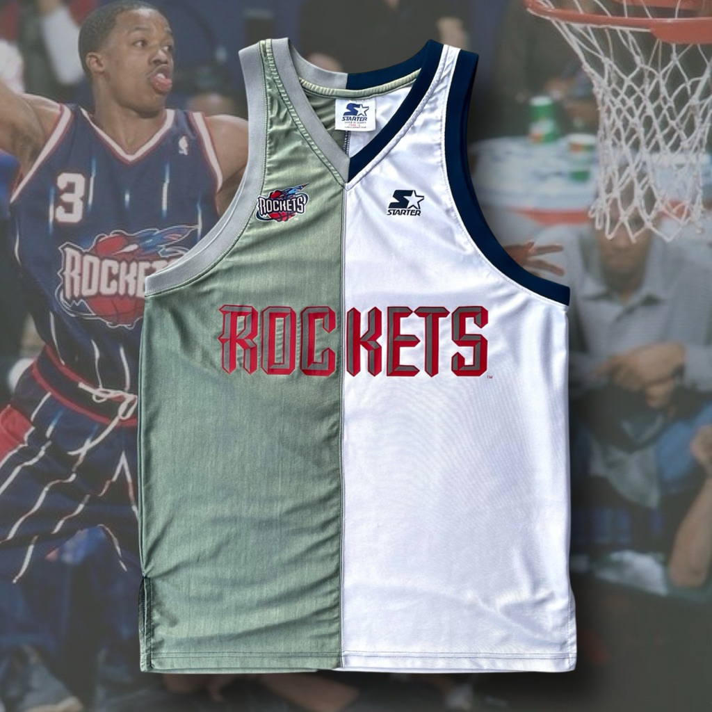 Houston Rockets 90s Vintage Vest 🚀 Starter 火箭隊 NBA 球衣 古著 | 蝦皮購物
