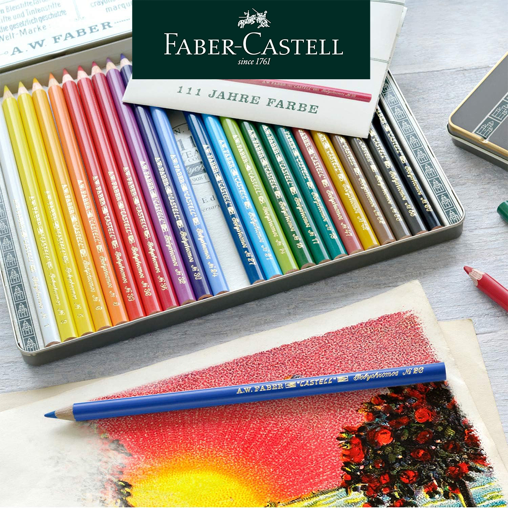 Faber-Castell】懷舊復刻系列藝術家專家級油性色鉛筆12/24/36色展場