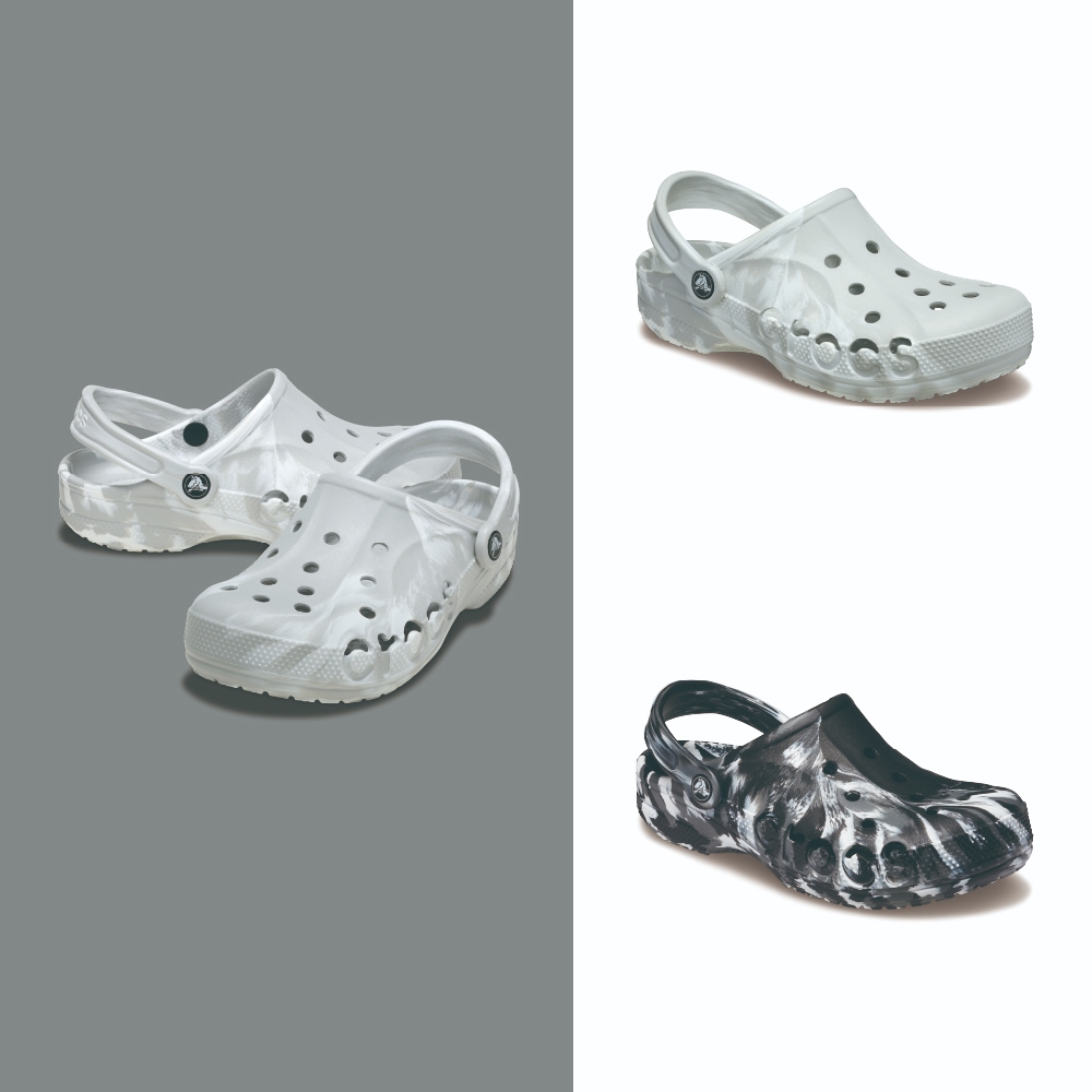 Crocs卡駱馳 (中性鞋) Baya貝雅 貝雅大理石紋洞洞鞋 克駱格 -206935 | 蝦皮購物