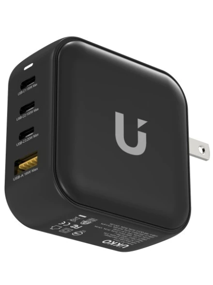 【2026 推薦】百瓦快充的價格破壞者！UKKO GaN 100W 氮化鎵充電器：四孔併用、筆電全速，CP 值極致之選