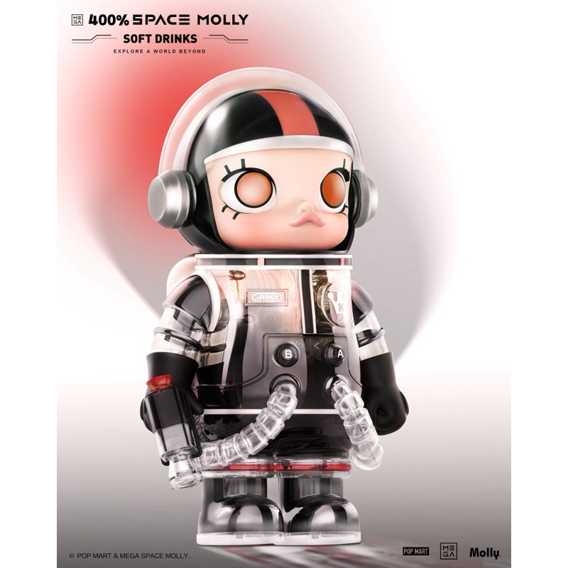 現貨泡泡瑪特POP MART MEGA SPACE MOLLY 400% Soft Drinks 特調系列手