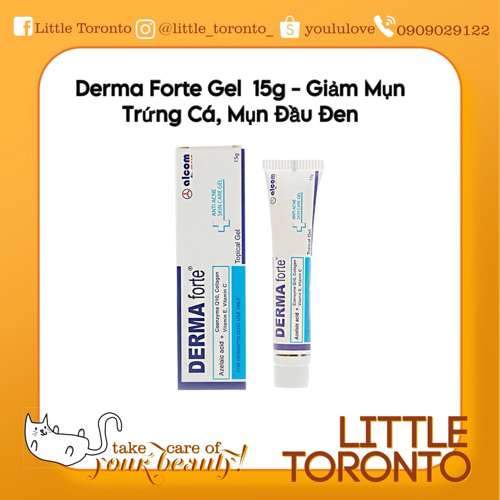 Derma Forte Gel 15g - Giảm Mụn Trứng Cá, Mụn Đầu Đen | 蝦皮購物