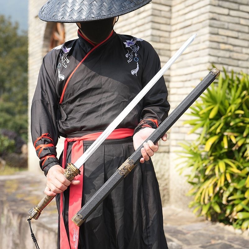 【No.8】高錳鋼 亢龍锏 锏中劍 神鞭 一體鍛打 手工劍 漢劍 秦劍 唐劍 龍泉劍 環首劍 收藏送禮 未開刃 | 蝦皮購物