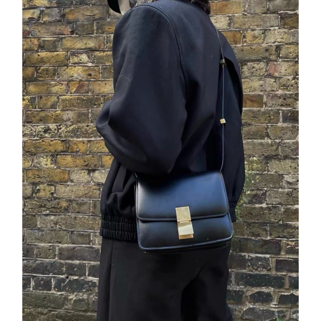 celine mini box classic noir 黑色 | 蝦皮購物