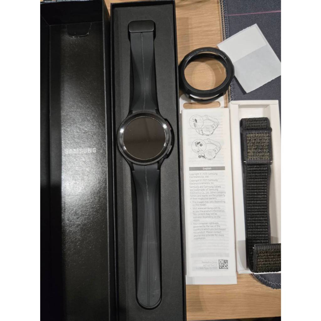 Samsung Galaxy Watch 5 45mm SM-R920 黑色 二手 含配件 空氣感織布錶帶 | 蝦皮購物