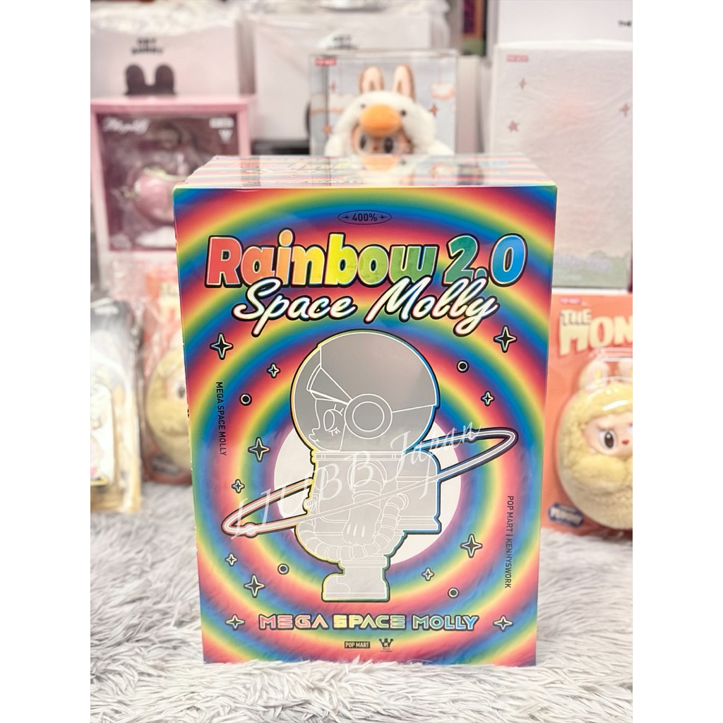 全新未拆Molly 彩虹2.0 Popmart官方正品泡泡瑪特太空茉莉Rainbow 二代