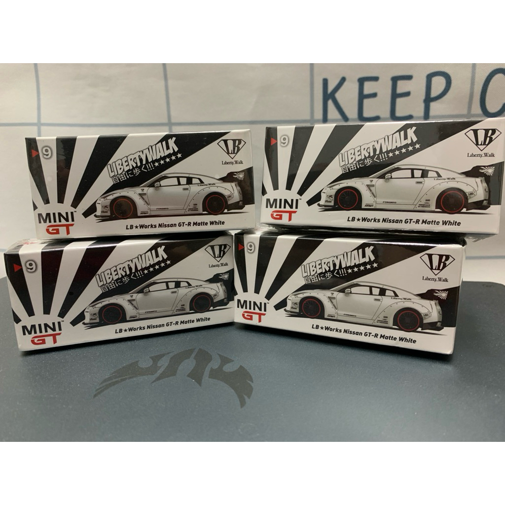 MINI GT #9 LB☆Works Nissan GT-R Matte White 全新未拆封| 蝦皮購物