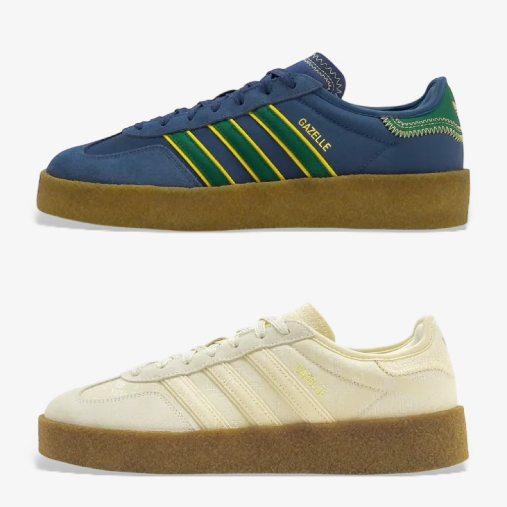 CSC Clot X Adidas Gazelle Crepe 聯名 厚底 深藍 米白 JR5408 JR5410 | 蝦皮購物