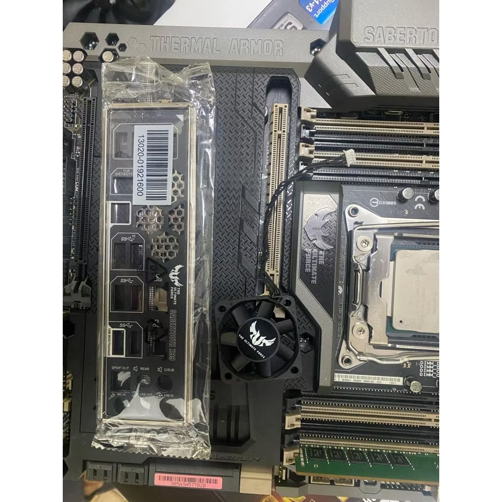 ASUS X99 Sabertooth 劍齒虎軍規主機板 +2697v4 cpu+32Gx4條 | 蝦皮購物