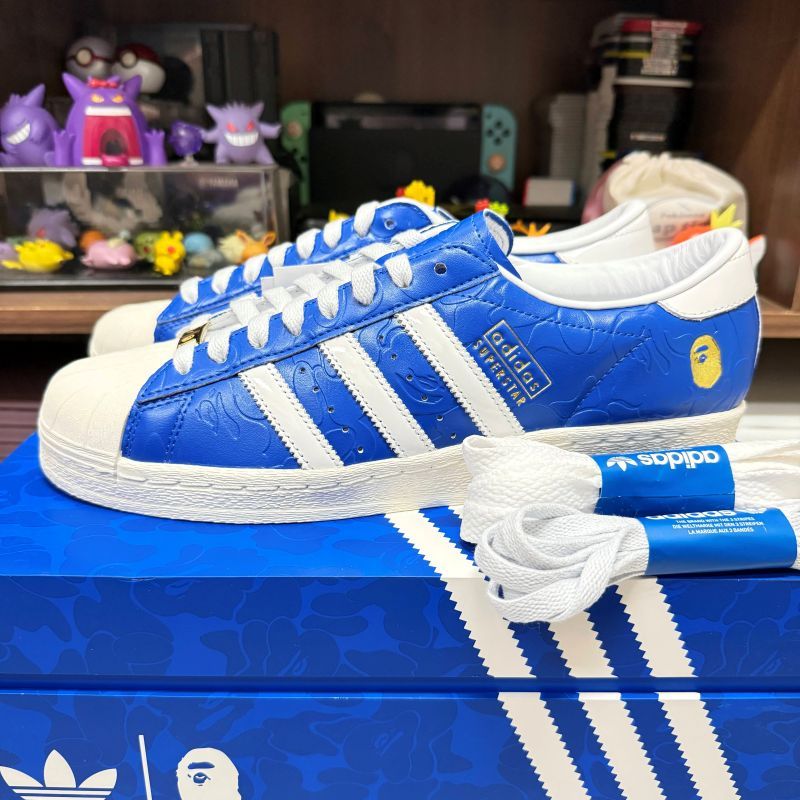 【小八】Adidas x Bape Superstar Vintage SSTR V Blue 藍 JR2702 | 蝦皮購物
