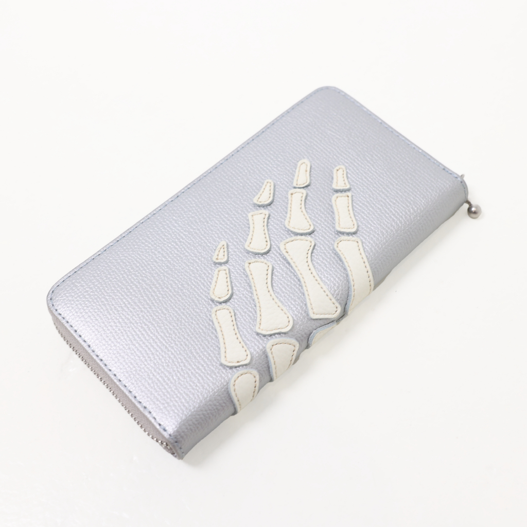 Hills】KAPITAL THUMBSUP BONE HAND ZIP LONG WALLET 長夾骨頭現貨
