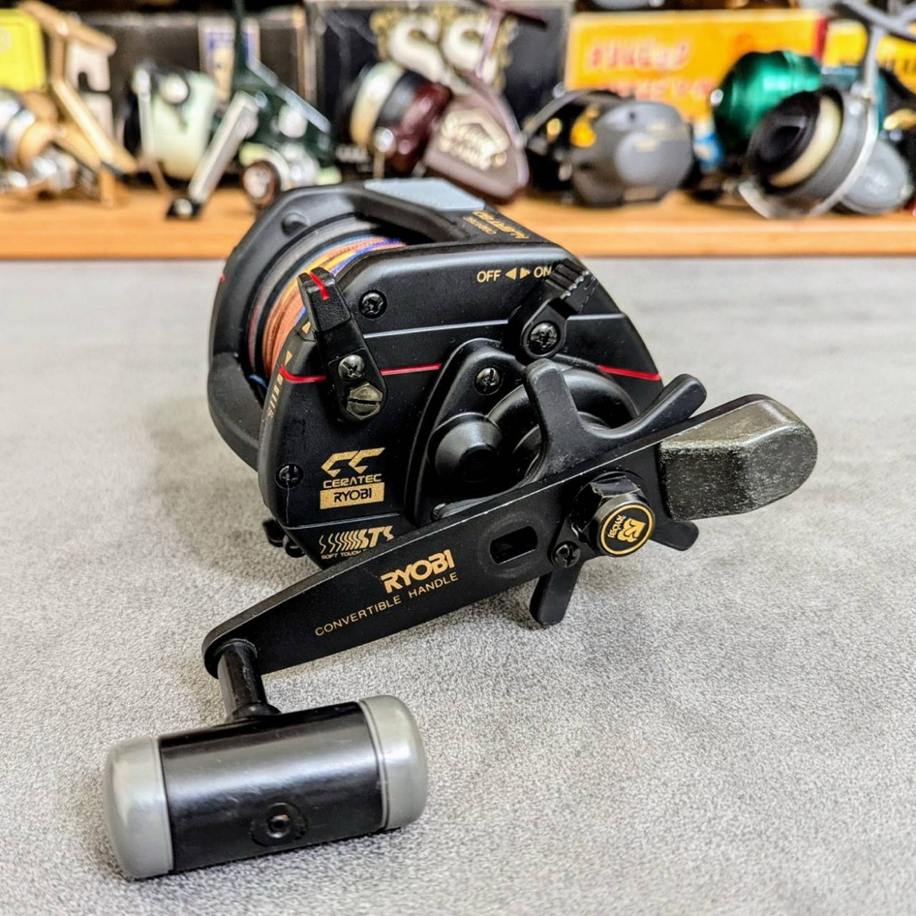 日本製）二手RYOBI CERATEC ALERT 80 高剛性船釣鼓式捲線器海釣船釣