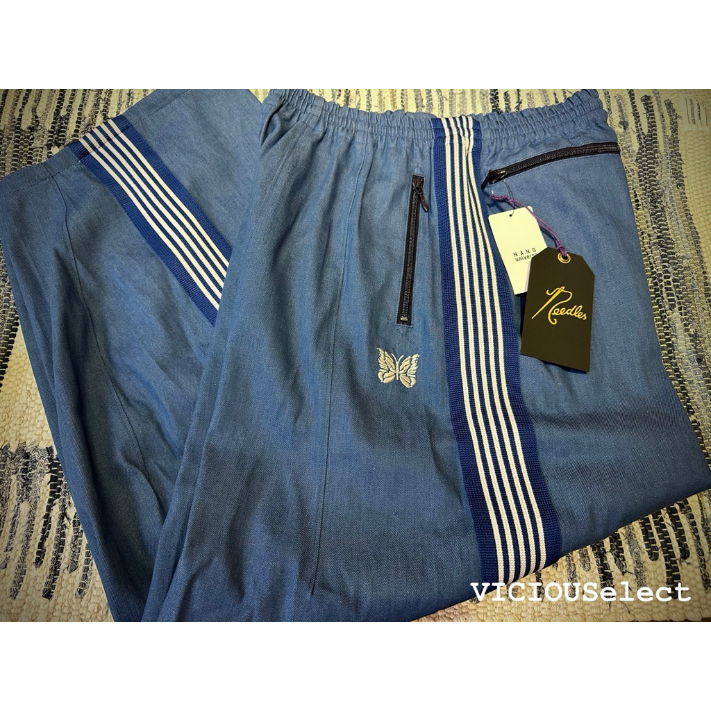 全新現貨NEEDLES H.D.Track Pant 8oz Denim 別注款寬版長褲單寧牛仔褲