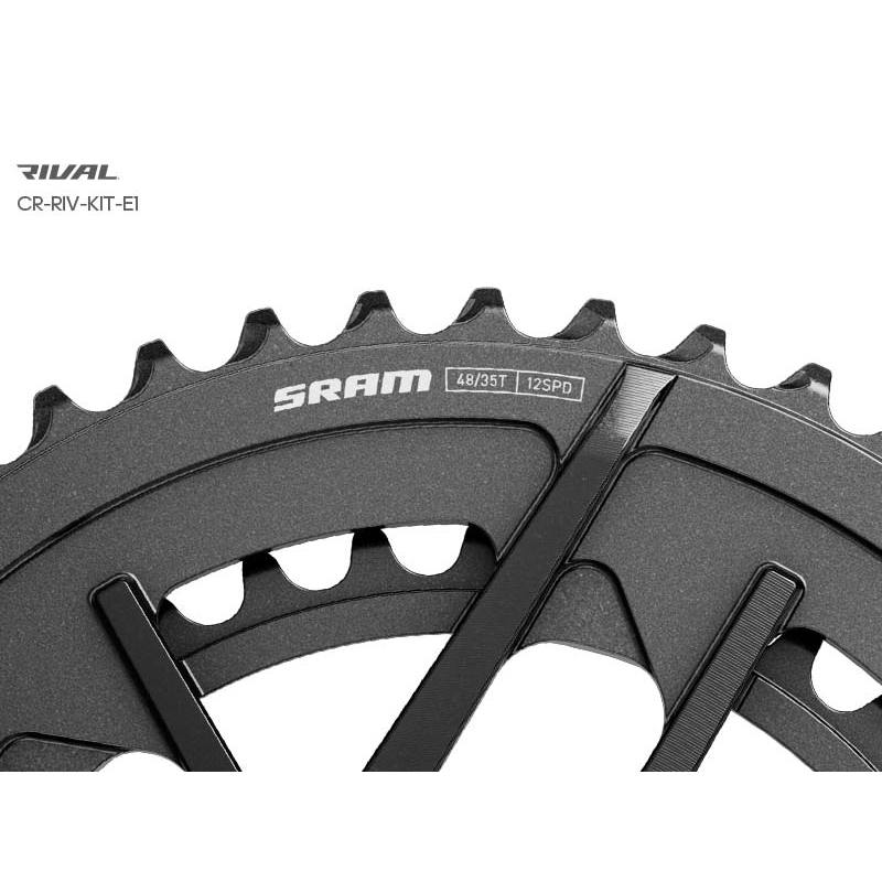SRAM Rival E1 12速 チェーンリング 48/35T SRAM Rival E1 Crankset | 48-35T | 2x12-speed | Velonova ®