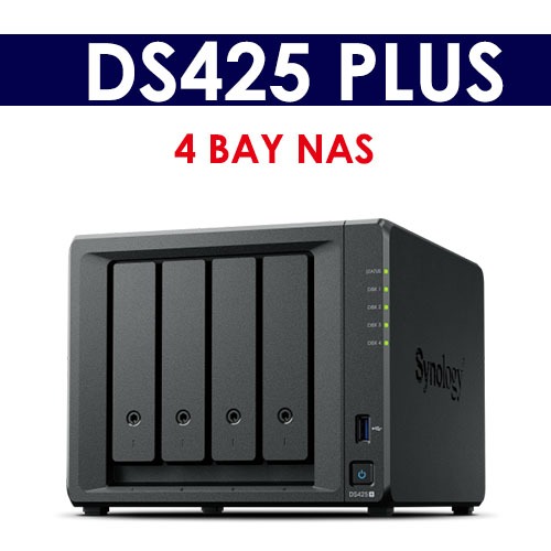 群暉Synology DS425+ 4Bay (2G/6G) NAS 網路儲存伺服器(不含硬碟