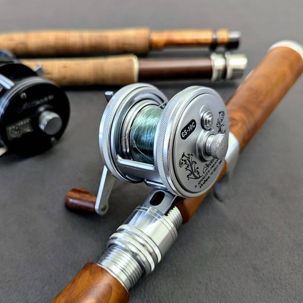 日本製） 稀有老款Daiwa Coronet GS-10C 小型兩軸式捲線器微型溪流微拋