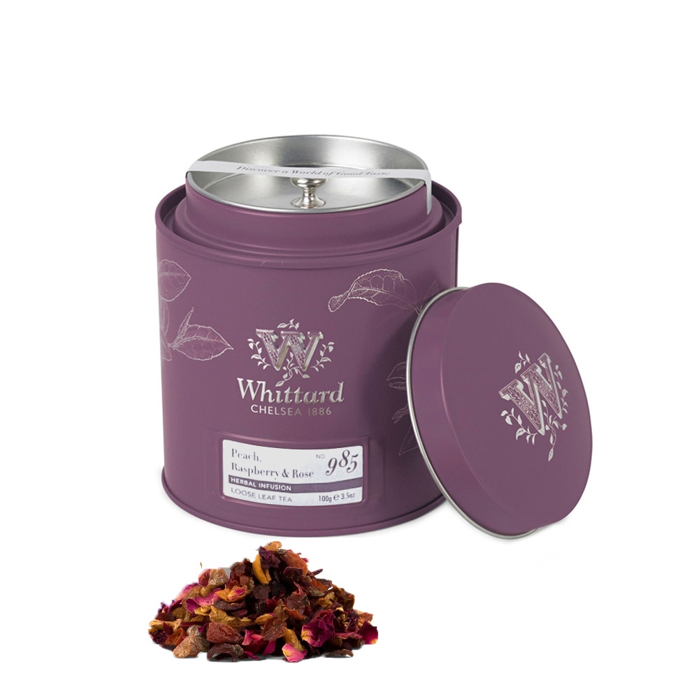 Whittard 香桃樹莓玫瑰果茶Peach Raspberry&Rose NO.985-罐裝 | 蝦皮購物