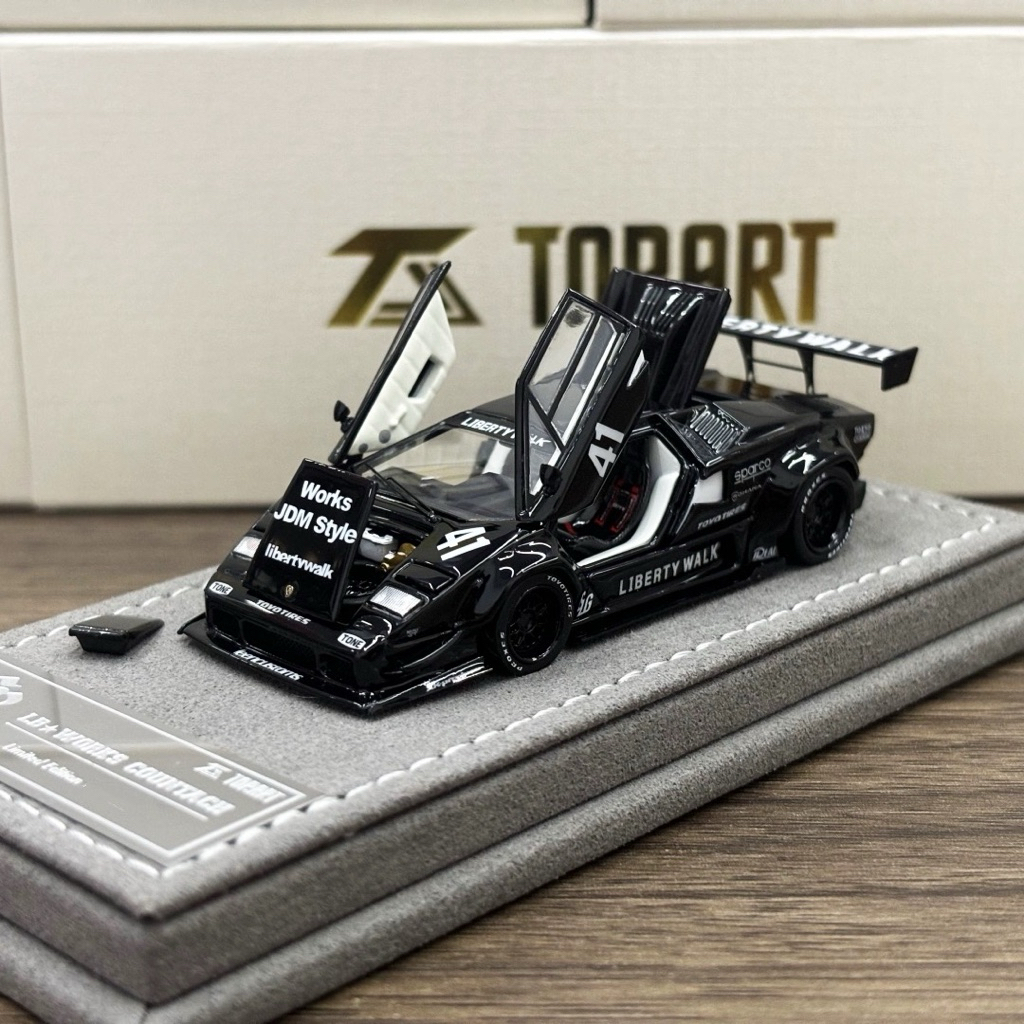 TopArt LBWK Lamborghini Countach 黑 全可開 | 蝦皮購物
