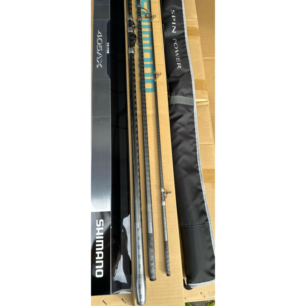 龍興釣具行🐲SHIMANO 並繼遠投竿SPIN POWER 405 AX，日本製| 蝦皮購物