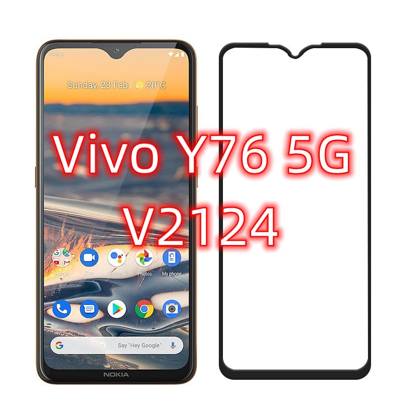Vivo Y76 5G 全膠滿版 V2124 玻璃貼 Vivo Y76 5G 鋼化玻璃 貼膜 滿版 貼膜 保護貼 | 蝦皮購物