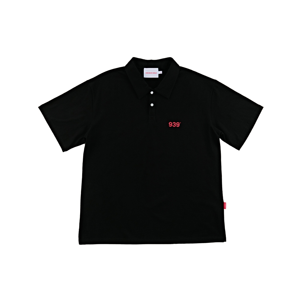 ◆ARCHIVE BOLD 939 LOGO POLO T-SHIRTS◆ 939 SMALL LOGO POLO T-SHIRTS (WHITE) - ARCHIVE BOLD 아카이브