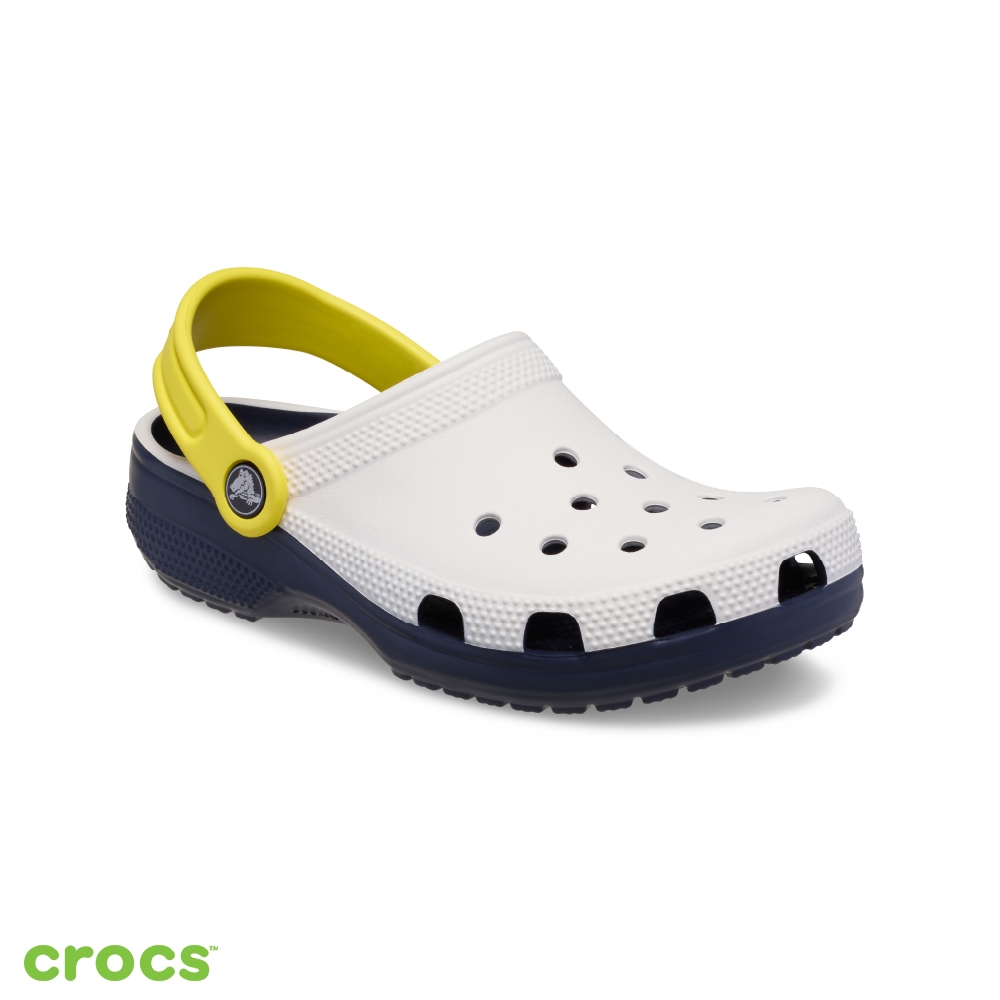 Crocs 卡駱馳 童鞋(大童) Classic 經典系列 復古兒童洞洞鞋-白色 211258-100 | 蝦皮購物