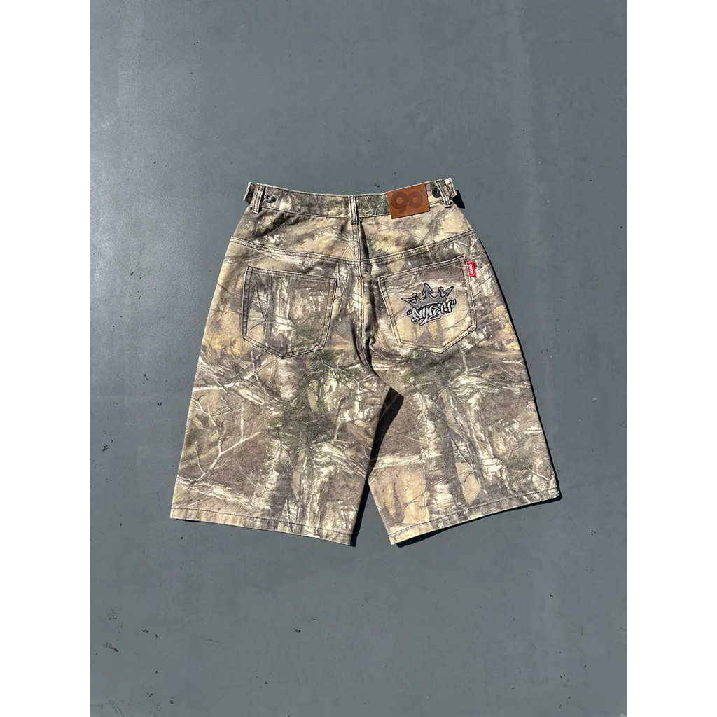 シロちゃんさん専用9090 King Logo Buggy Jorts 9090 King Logo Assort Buggy Jorts 皇冠標誌膝下牛仔短褲