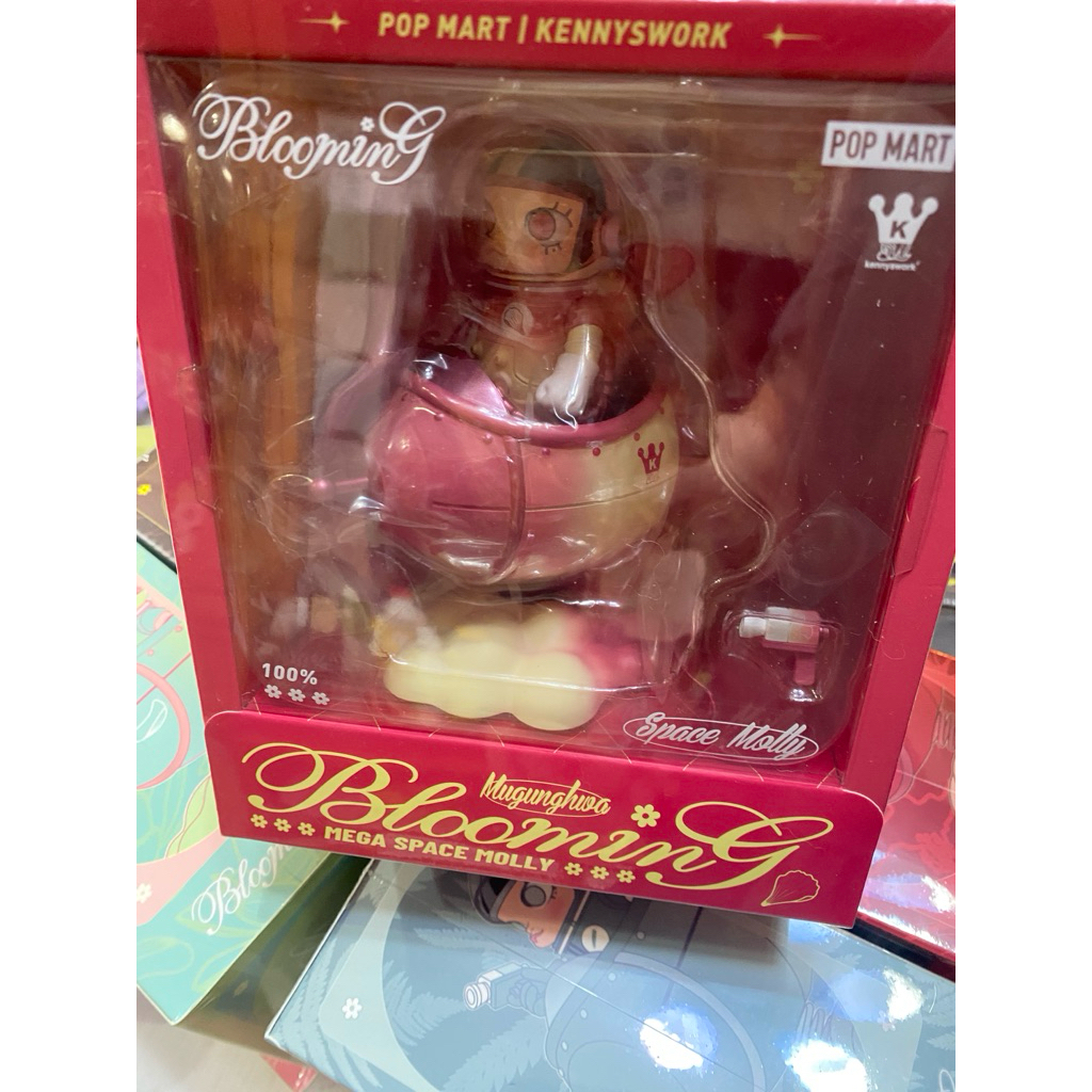 官方正品POP MART泡泡瑪特各國限定MEGA SPACE MOLLY 100% Blooming