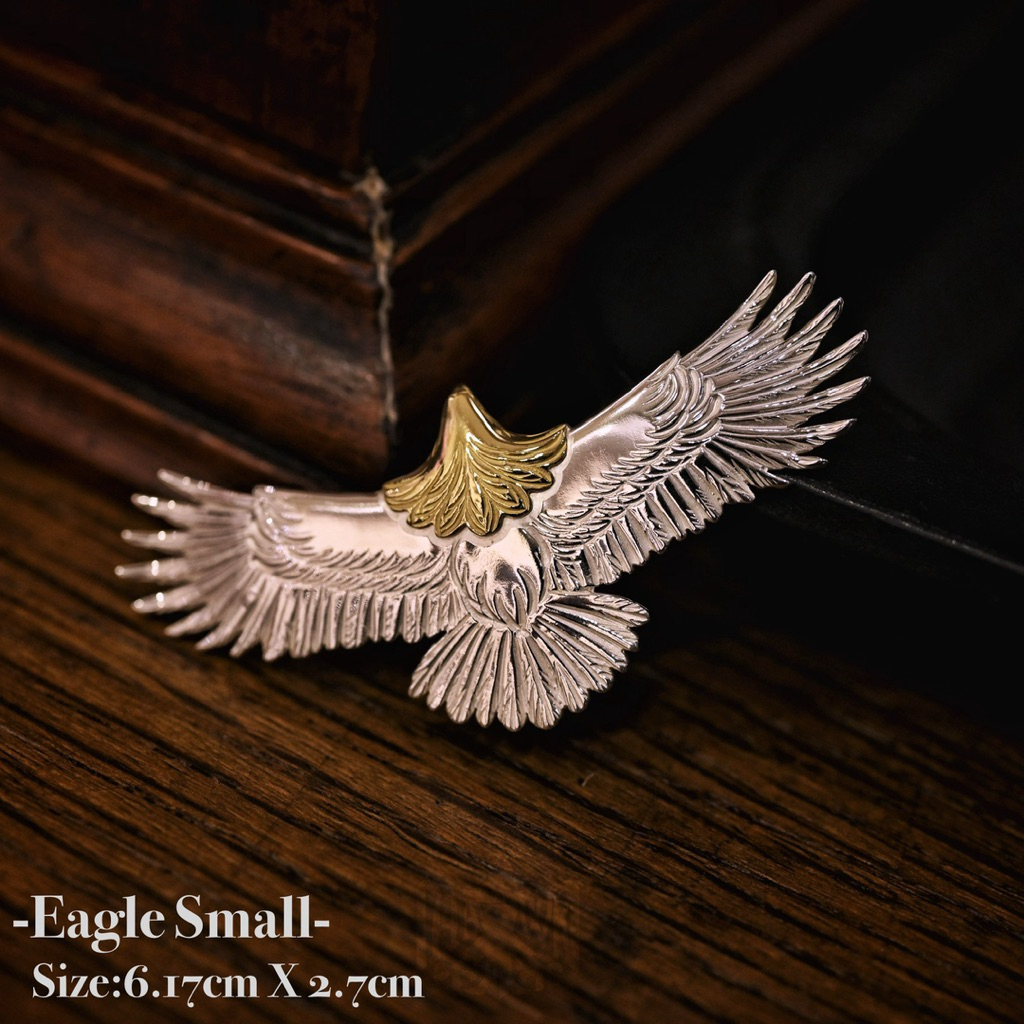 HawK Vintage】日本手造La Key 木賀しん金頭老鷹小鷹Eagle Small 掛墜