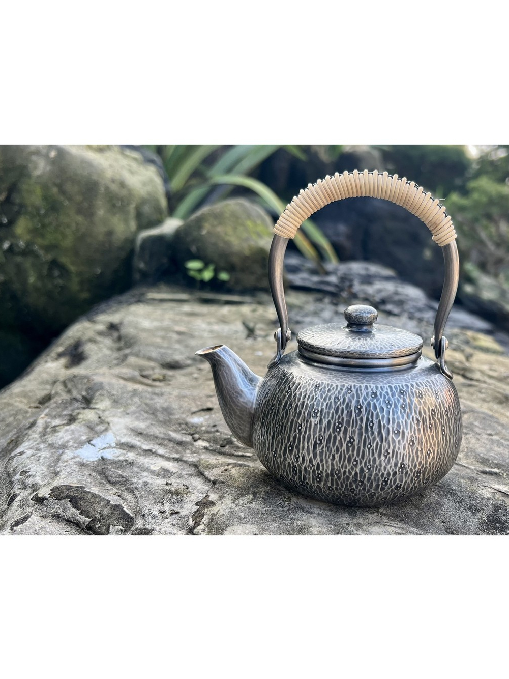 松榮堂雅壽款純銀花石目提梁壺全新品3.5吋| 蝦皮購物