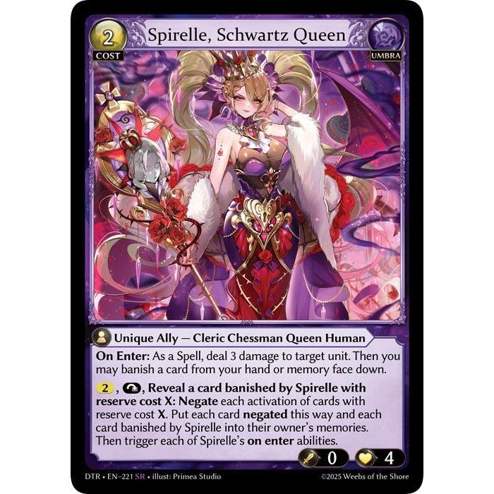 元氣滿屋] GA Grand Archive DTR Spirelle, Schwartz Queen SR | 蝦皮購物