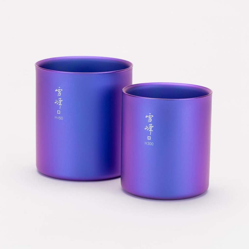 野口嘉】Snow Peak 鈦杯東京限定江戶紫雙層隔熱鈦金屬杯300ml 450ml