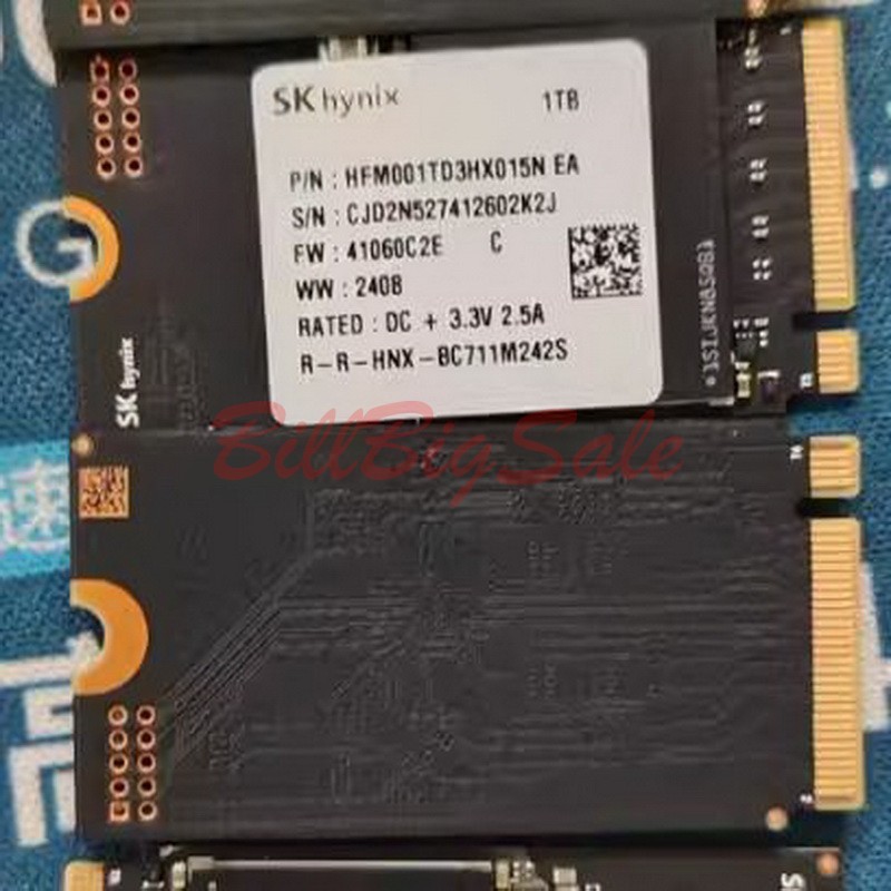 中古1TB Hynix BC711固態硬碟(M.2 Mkey 2242 NVMe SSD)PCIe Gen3x4保1