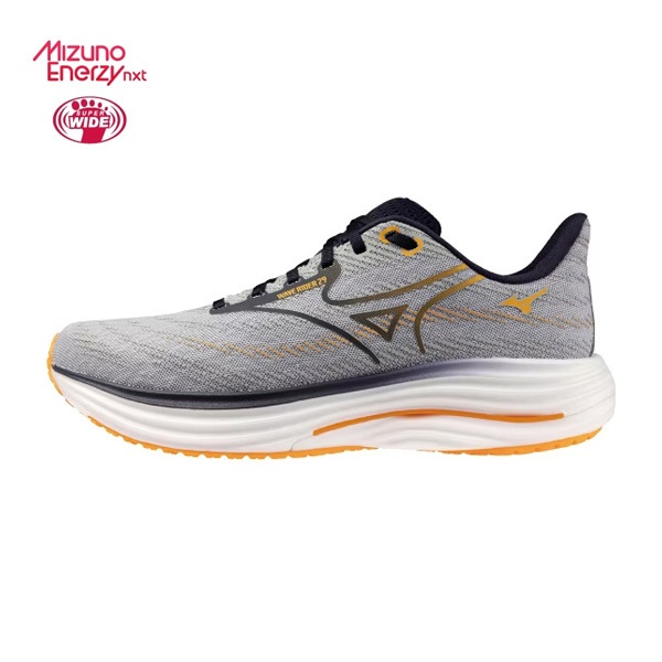 Mizuno 美津濃【授權經銷】男款慢跑鞋WAVE RIDER 29 SW 緩震超寬楦灰橘