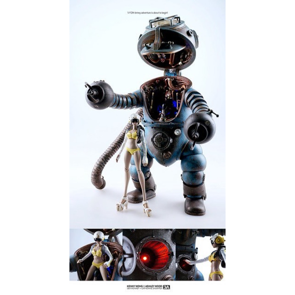 threeA 聯名款 Kenny wong × Ashley wood SEA MONKEY + SNOWPEA 海猴 | 蝦皮購物