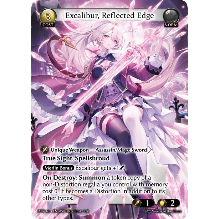 元氣滿屋] GA Grand Archive DTR Excalibur, Reflected Edge UR | 蝦皮購物