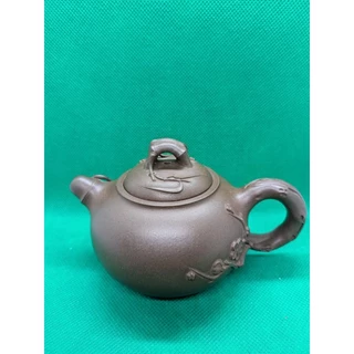 中国古美術・原鉱紫泥壽桃紫砂壺・底款：汪寅仙・紫砂壺・急須・茶壺・茶道具・置物 中国古美術・原鉱紫泥壽桃紫砂壺・底款：汪寅仙・紫砂壺・急須・茶壺
