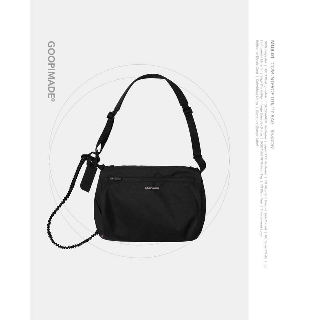Goopi /“MUB-01” COM Interop Utility Bag/ Shadow/ 輕旅行包袋/全新