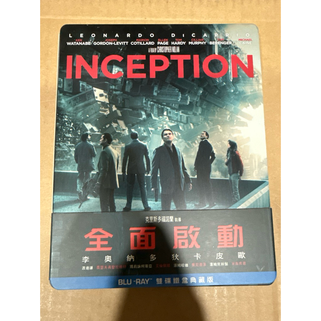 二手 全面啟動 Inception 藍光雙碟鐵盒典藏版[得利公司貨]黑暗騎士 星際效應導演 | 蝦皮購物