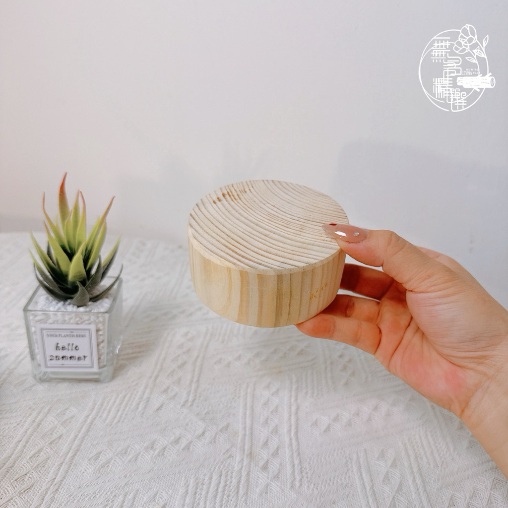 現貨🔺水晶木樁｜木質圓形展示台｜木樁｜木柱水晶展示架花盆底座增高架