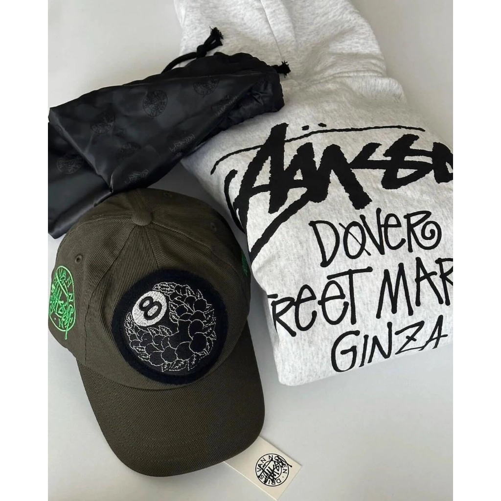 TACKSTHGOOD】Stussy x Dries van Noten 8 Ball Patch Cap 棒球帽