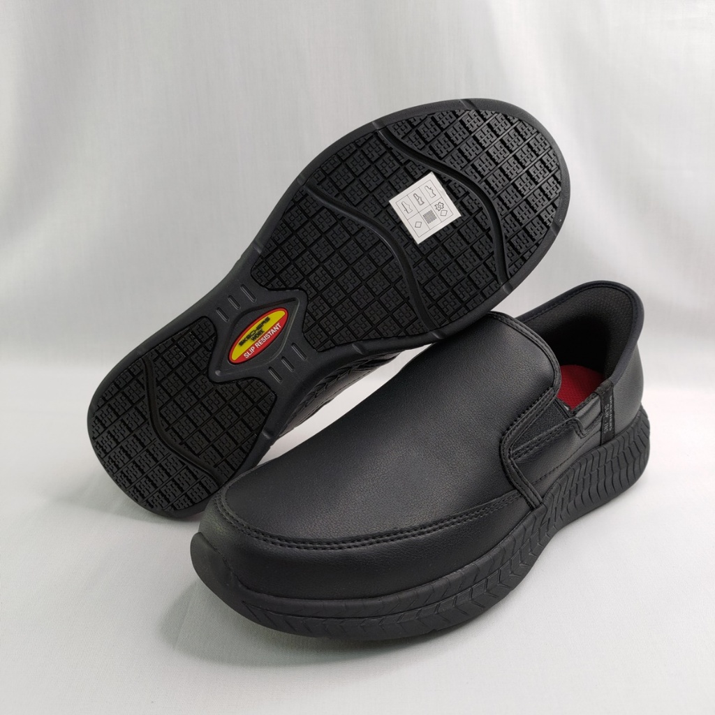 Skechers 200249BLK 男 工作鞋 RUSSOM SR 瞬穿 防滑 黑 | 蝦皮購物