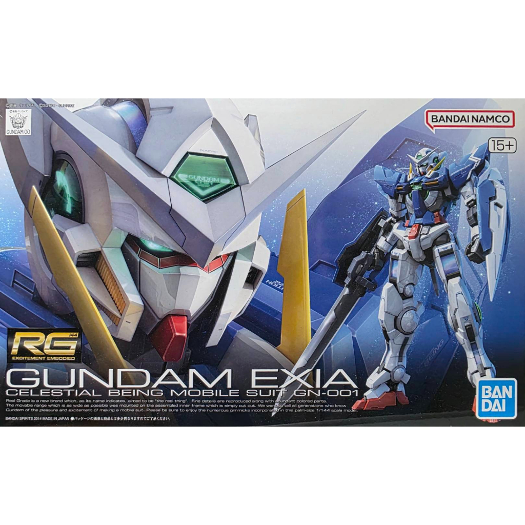弘萬吉 BANDAI RG 15 1/144 能天使鋼彈 GN-001 Exia 萬代藍標 貨號5061600 | 蝦皮購物