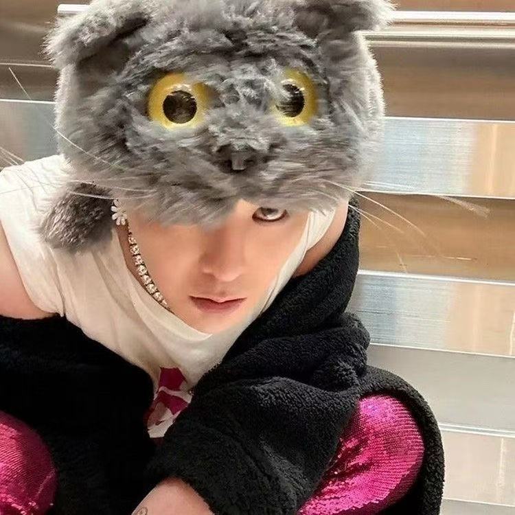 g-dragon ZOA 被り物　帽子 本土出貨🔥權志龍G-DRAGON 權志龍zoa貓貓帽ins 可愛貓頭帽權志